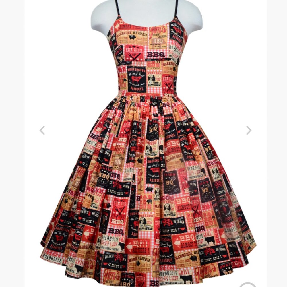 Bernie Dexter X Bettie Page BBQ Chelsea Westgate Dress NWOT
